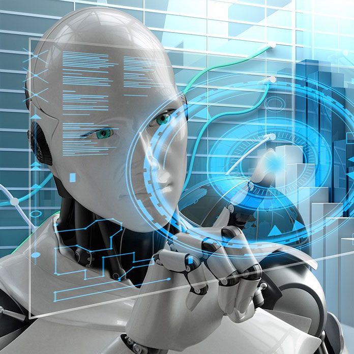 Team collaborating around AI solution